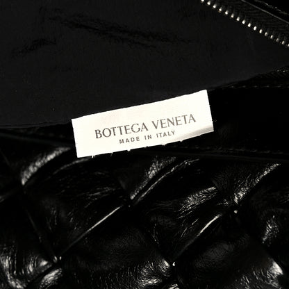 Bottega Veneta Calfskin Intreccio Kalimero Messenger Black 8 of 12