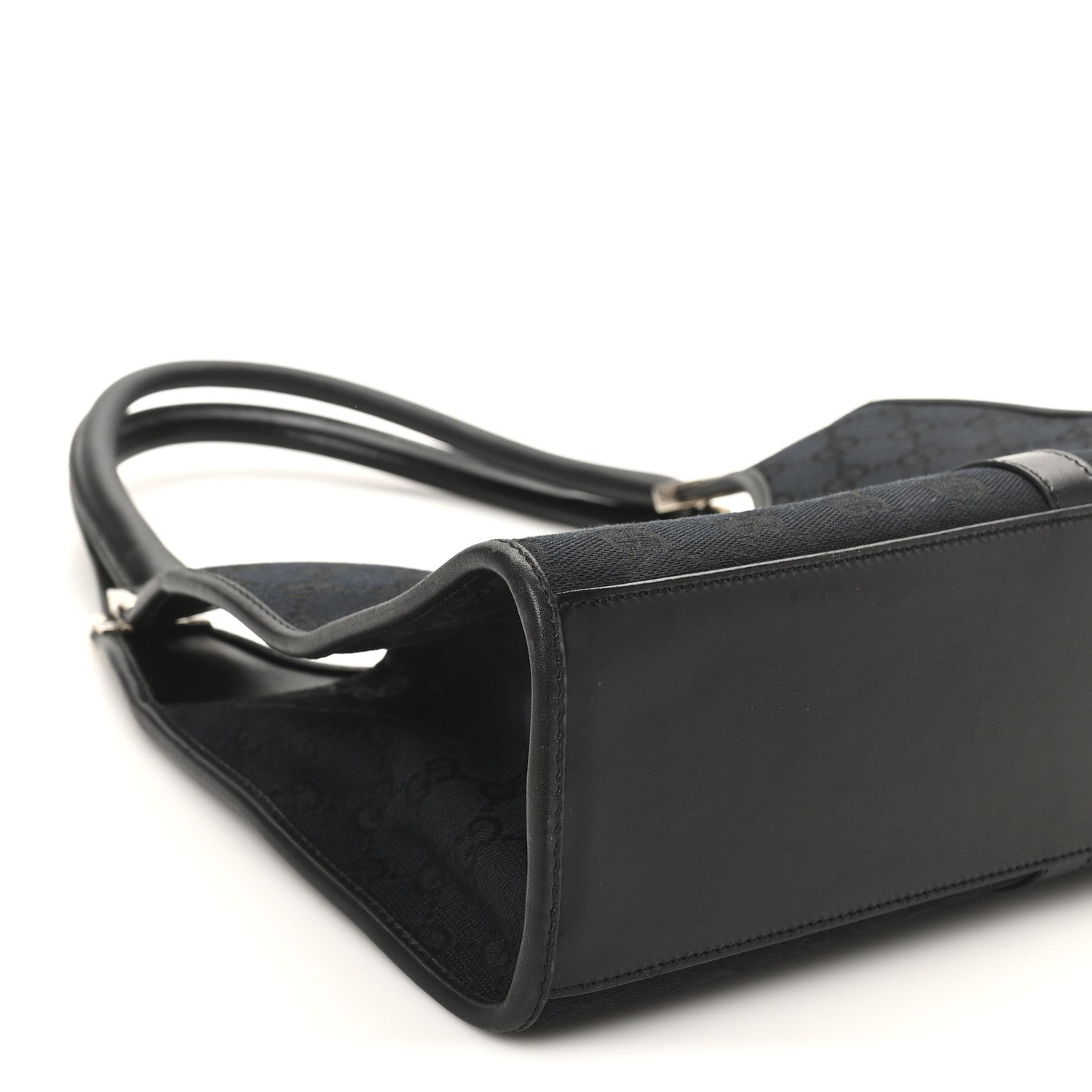 Gucci Monogram Bardot Shoulder Bag Black 9 of 10