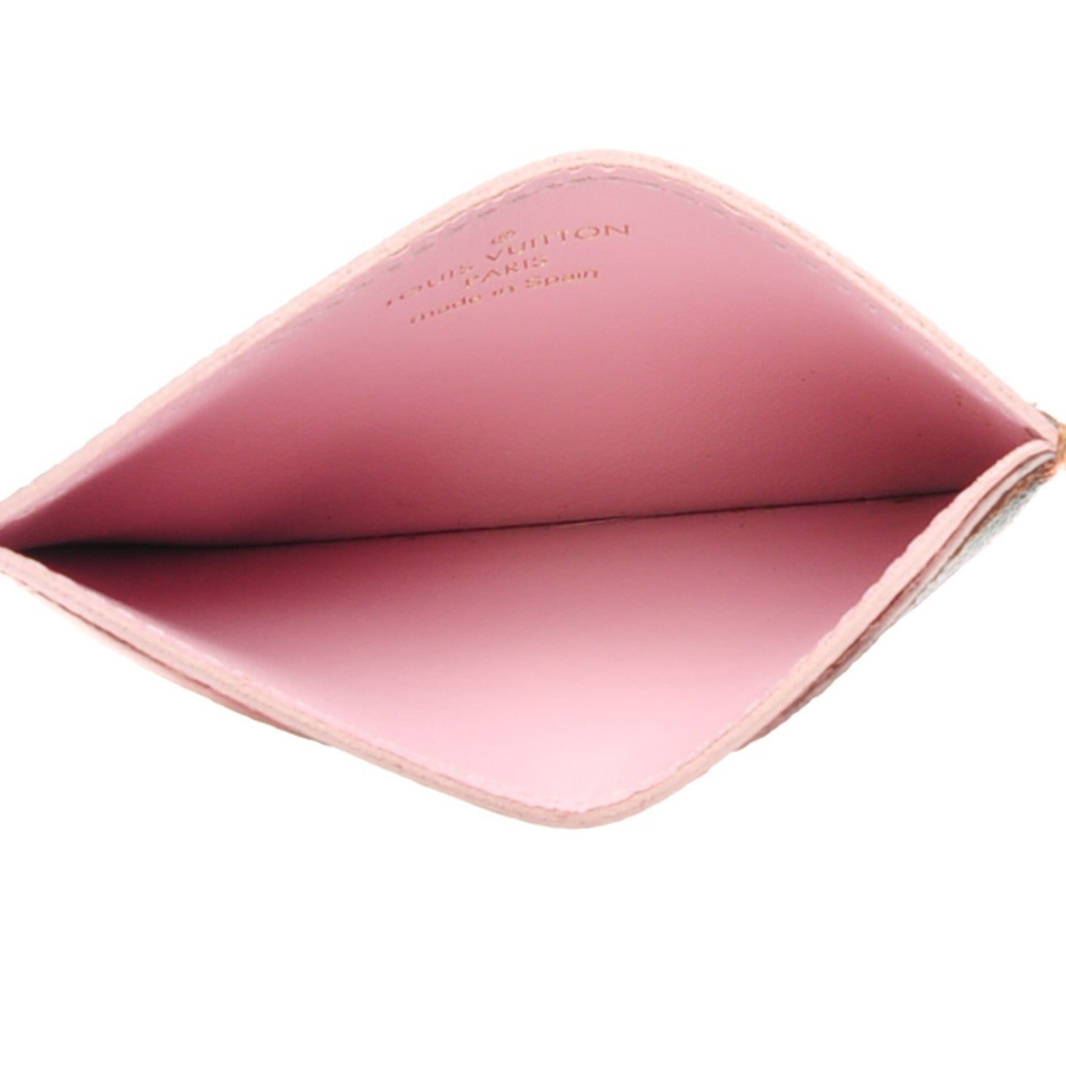 Louis Vuitton Damier Ebene Caissa Card Holder Rose Ballerine 5 of 7