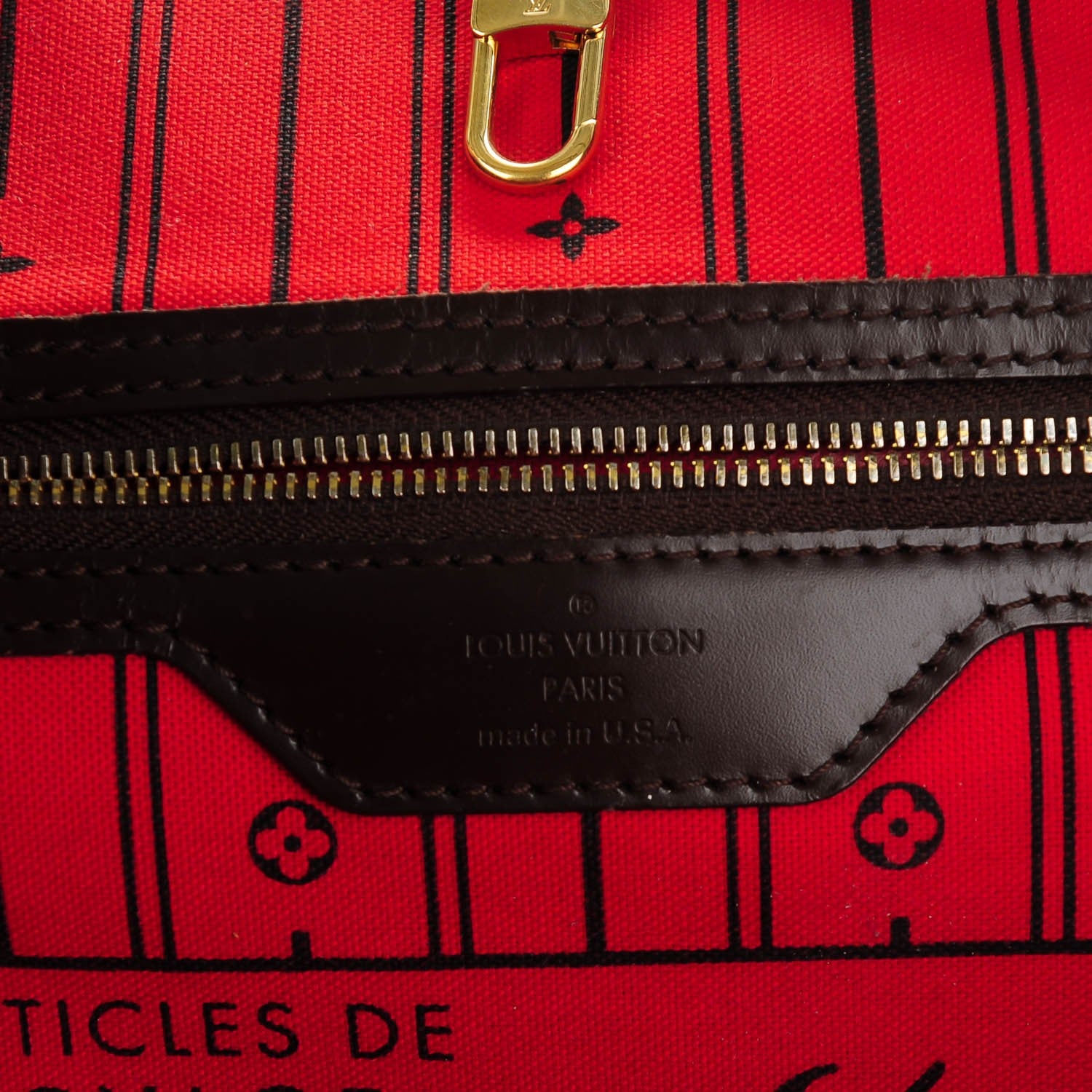 Louis Vuitton Damier Ebene Neverfull MM 6 of 7