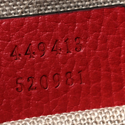 Gucci Monogram Mini Bree Messenger Bag Red 7 of 9