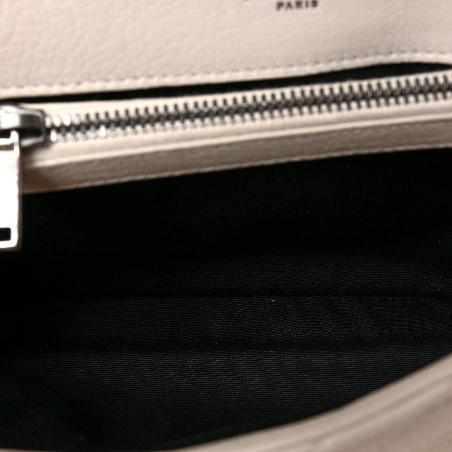 Sheepskin Matelasse Chevron Monogram Medium College Bag Dove White