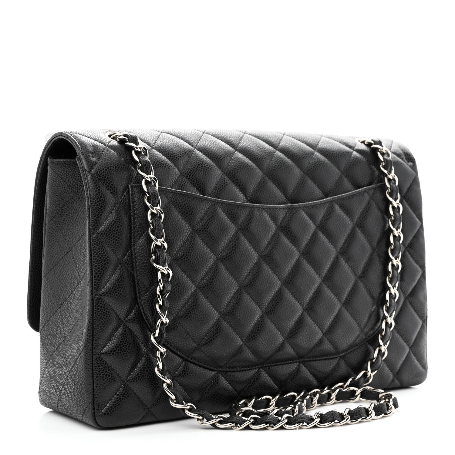 Chanel Caviar Quilted Maxi Single Flap Black 2 of 9