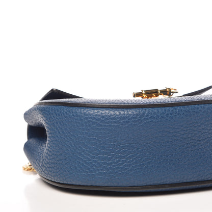 Chloe Grained Lambskin Mini Drew Shoulder Bag Royal Navy 8 of 9