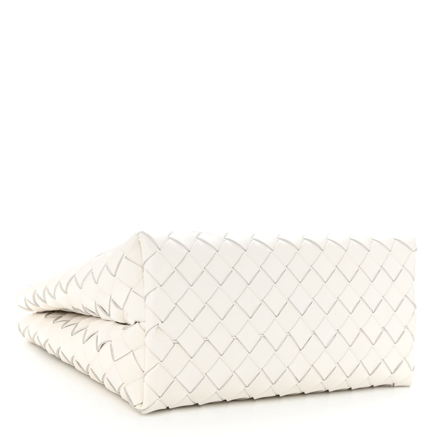 Bottega Veneta Nappa Intrecciato Small Andiamo Shoulder Bag White 4 of 10