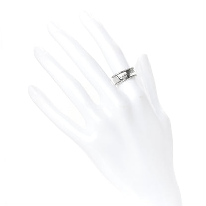 Tiffany Sterling Silver Milgrain I Love You Band Ring 50 5.5 2 of 5