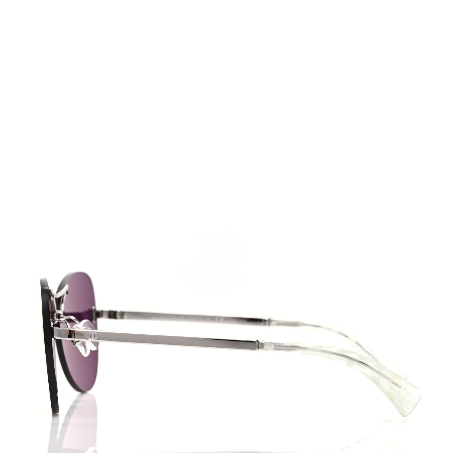 Chanel Pilot Aviator Sunglasses 4218 Red 3 of 8