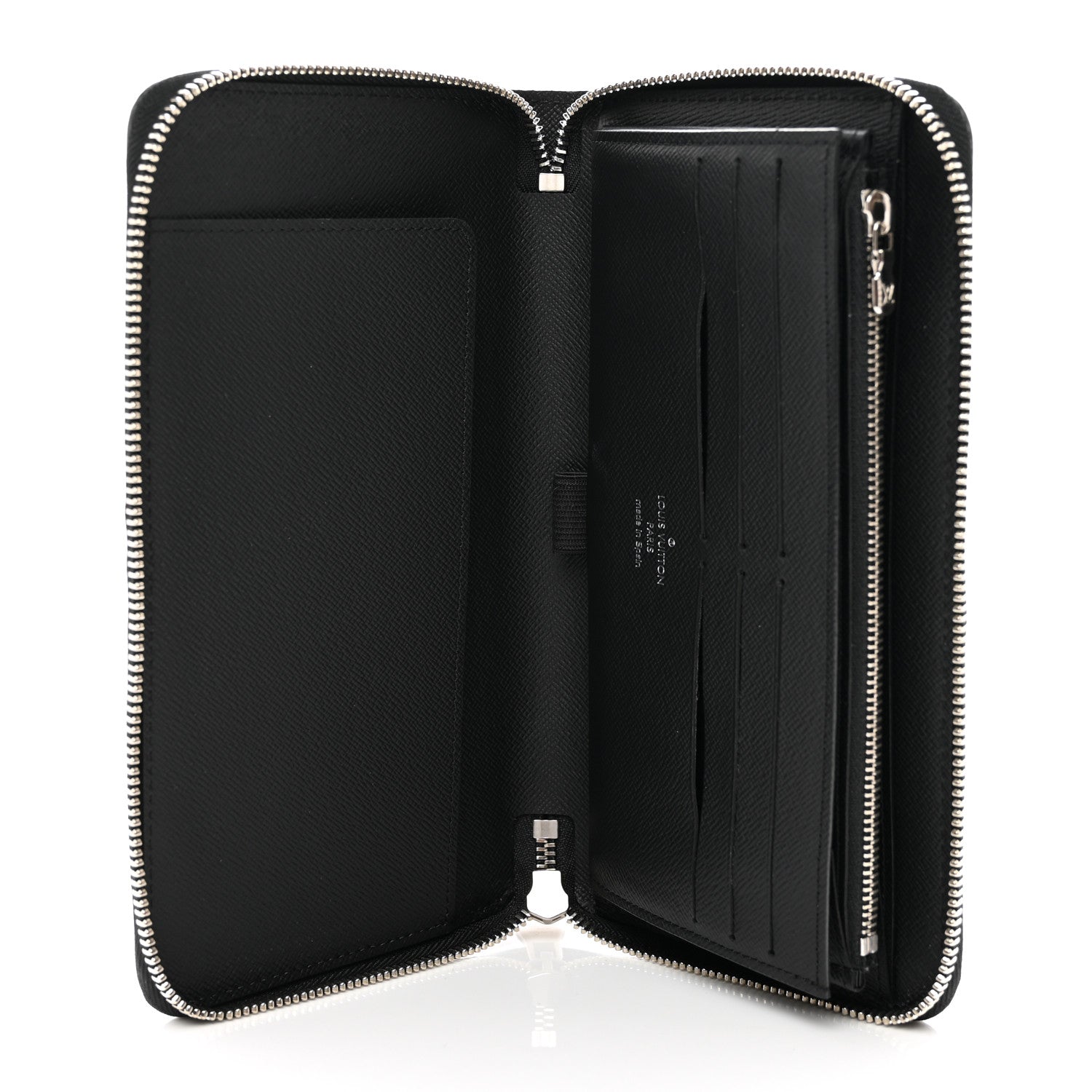 Louis Vuitton Epi Zippy Organizer Wallet Black 5 of 7