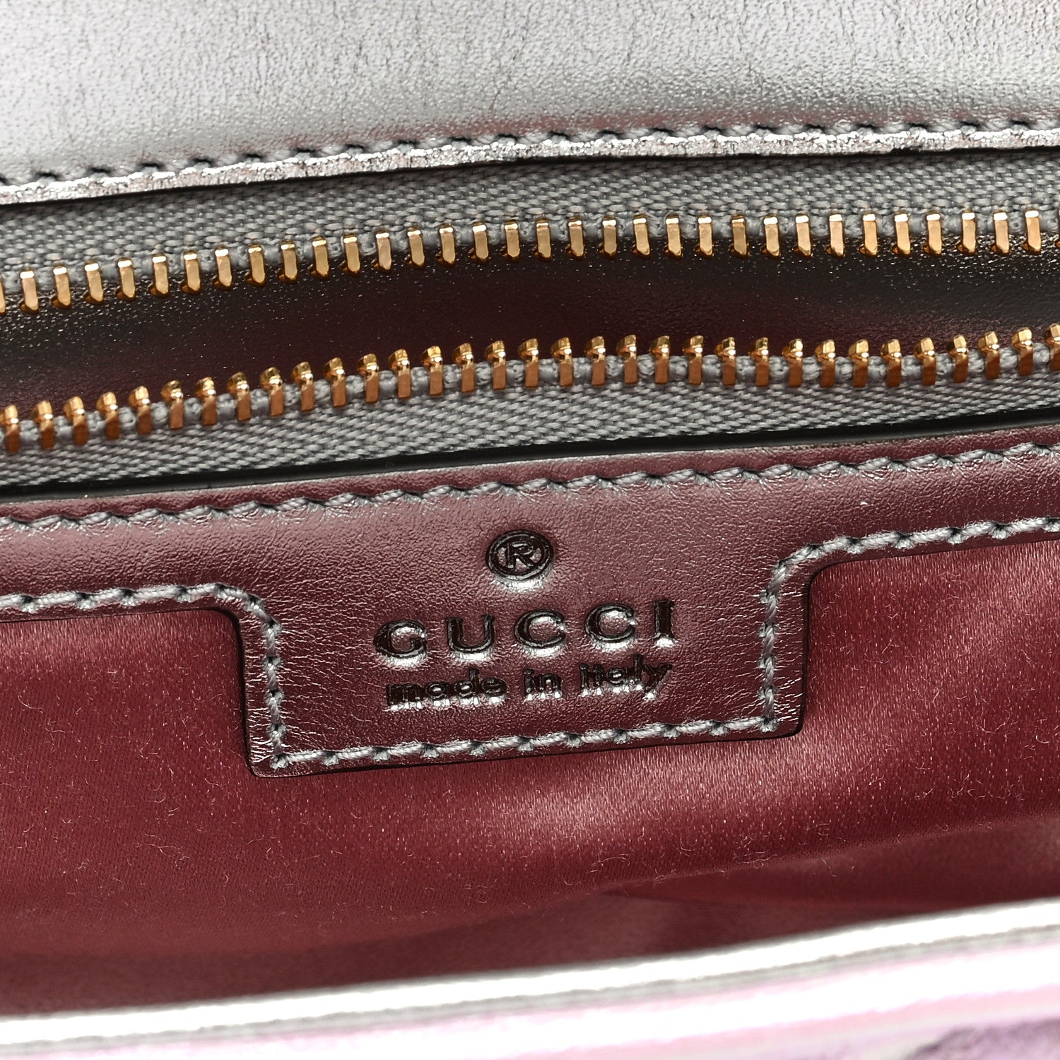 Gucci Iridescent Nappa Chevron Matelasse Small GG Marmont Shoulder Bag Iridescent Escape Pink 6 of 8