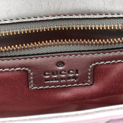 Gucci Iridescent Nappa Chevron Matelasse Small GG Marmont Shoulder Bag Iridescent Escape Pink 6 of 8