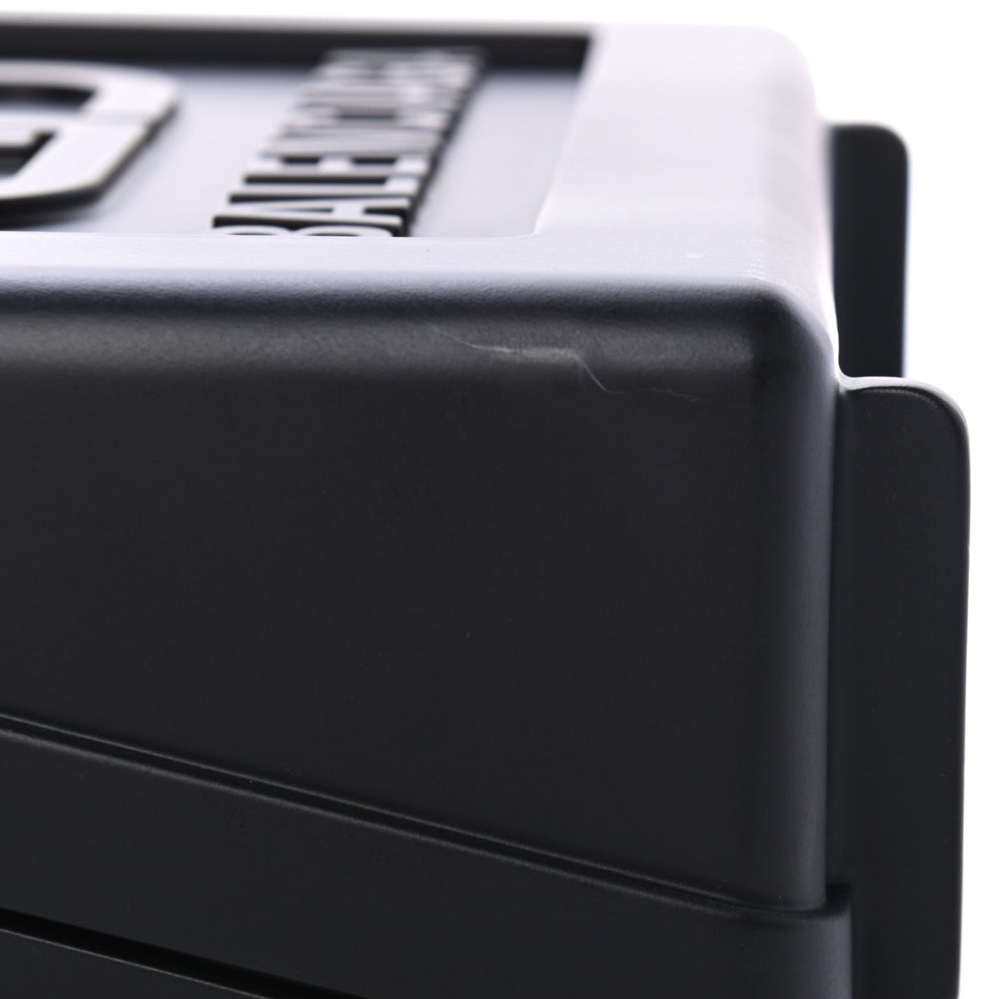 Recycled Plastic Embossed Lunch Box Top Handle Bag Black