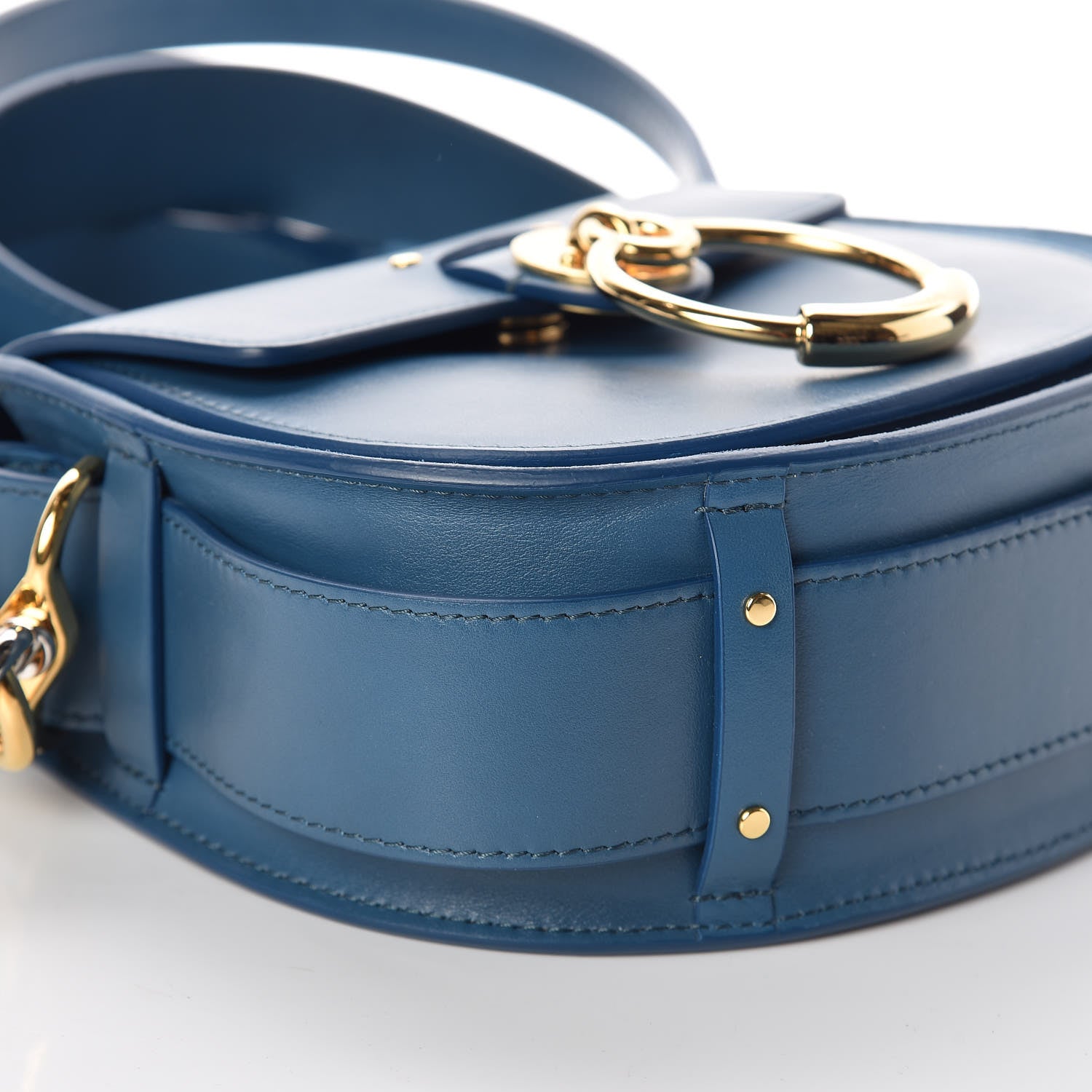 Chloe Calfskin Small Tess Bag Vinyl Blue 9 of 10