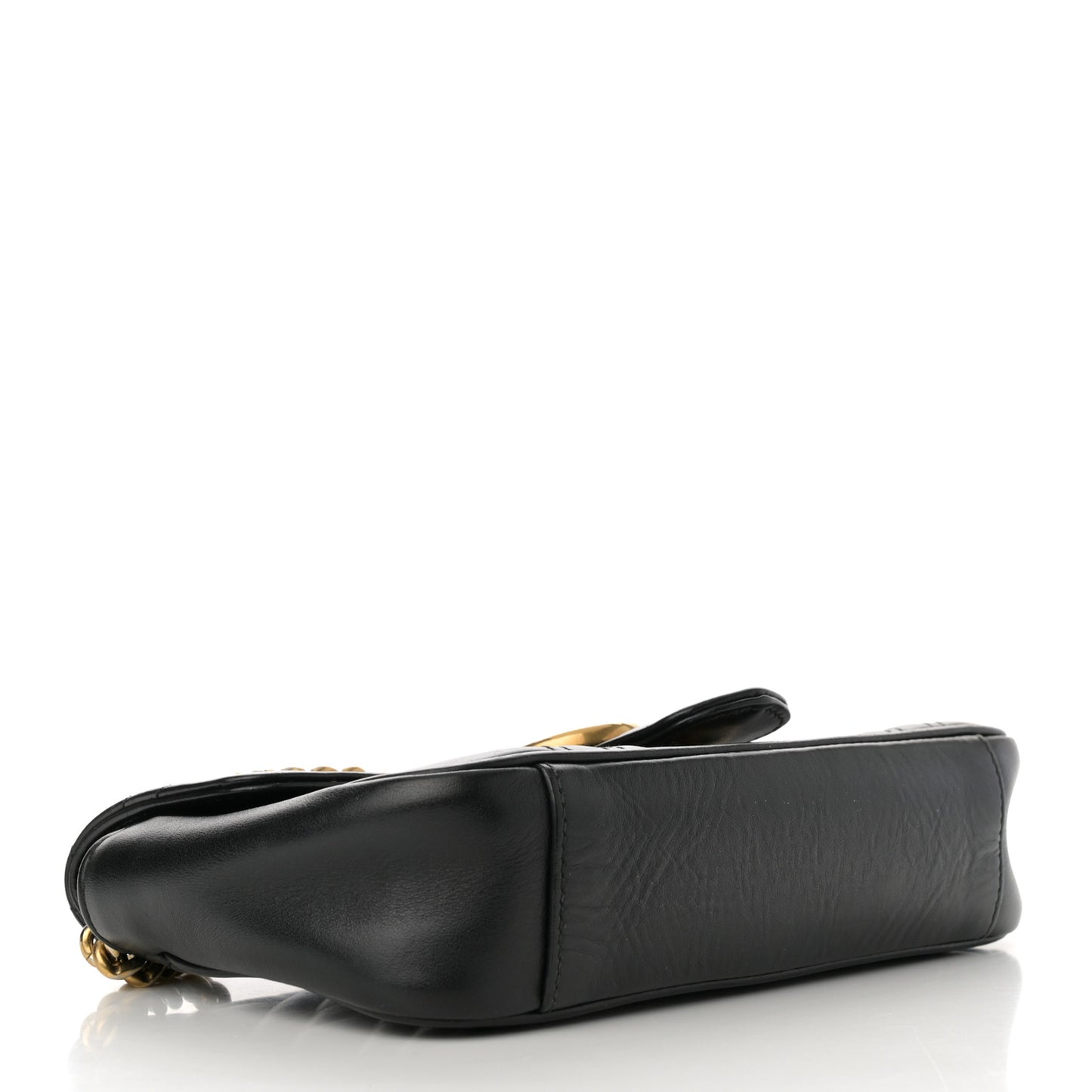 Calfskin Matelasse Mini GG Marmont Shoulder Bag Black