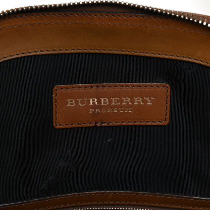 Burberry Canvas Mega Check Calfskin Medium Bloomsbury Saddle Brown 6 of 15
