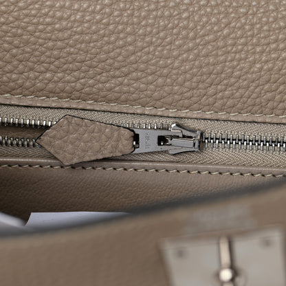Hermes Taurillon Clemence Kelly Retourne 28 Gris Tourterelle 19 of 43