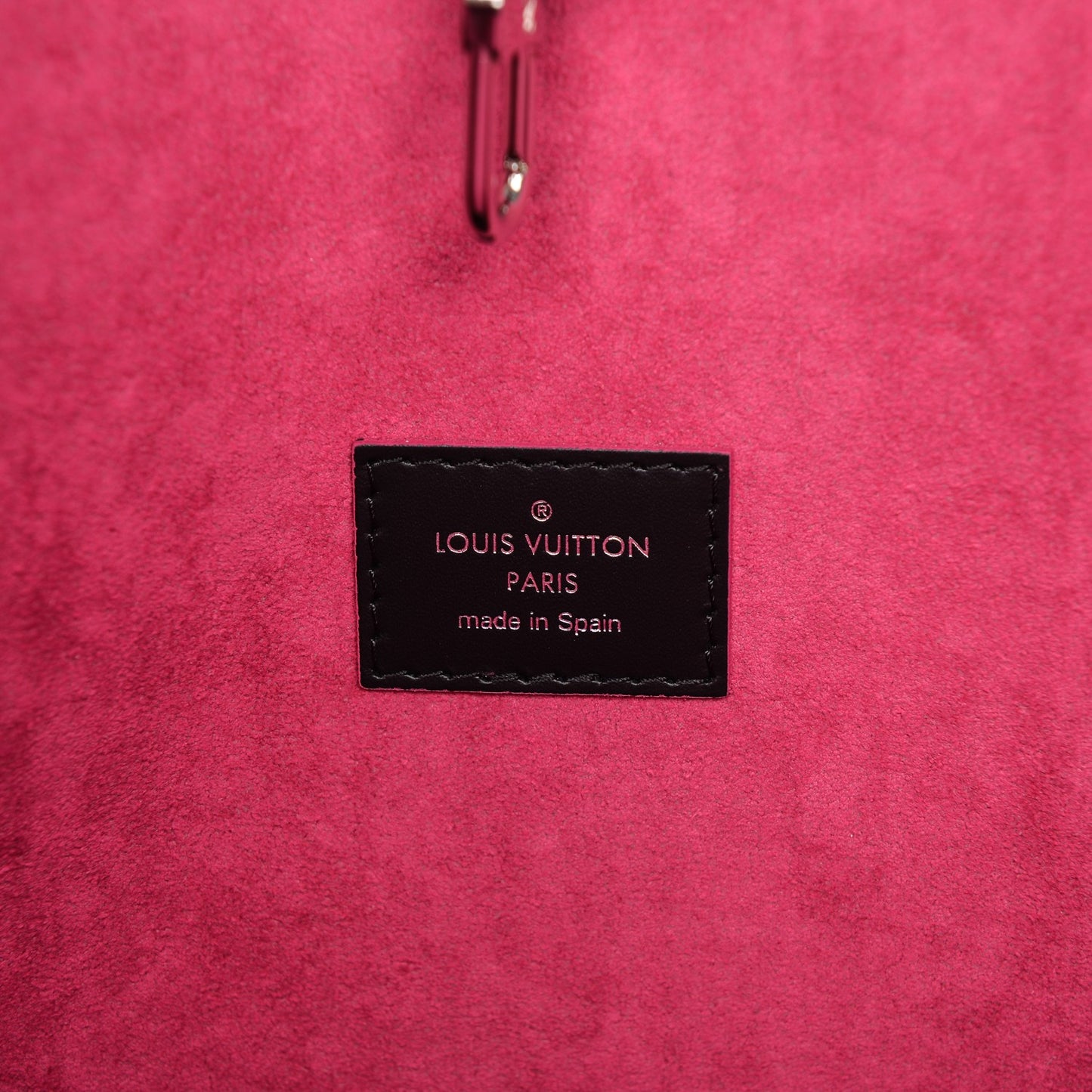 Epi Neverfull MM Black Hot Pink
