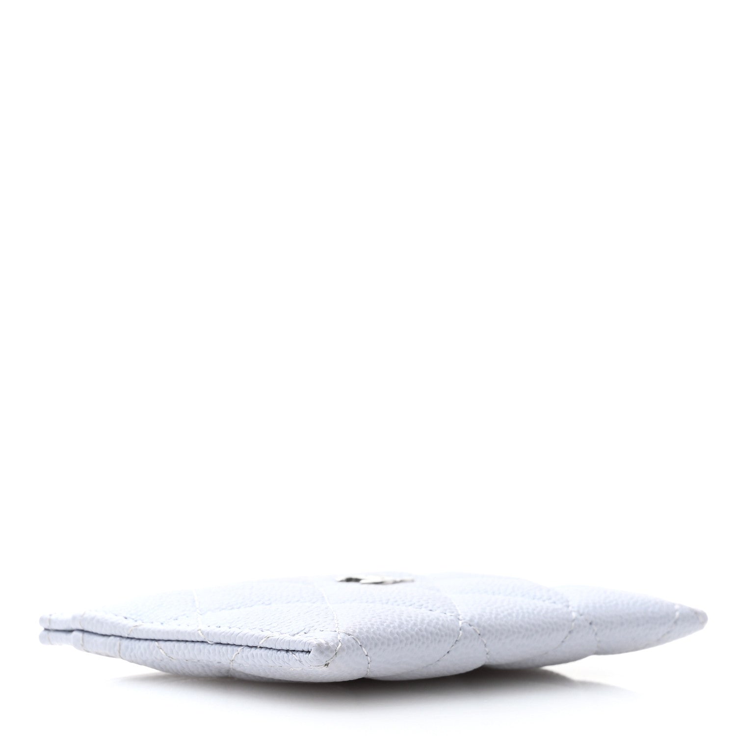 Chanel Caviar Quilted Card Holder Light Grey 4 of 9