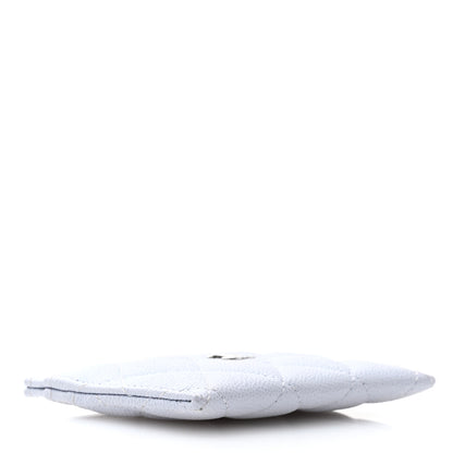 Chanel Caviar Quilted Card Holder Light Grey 4 of 9