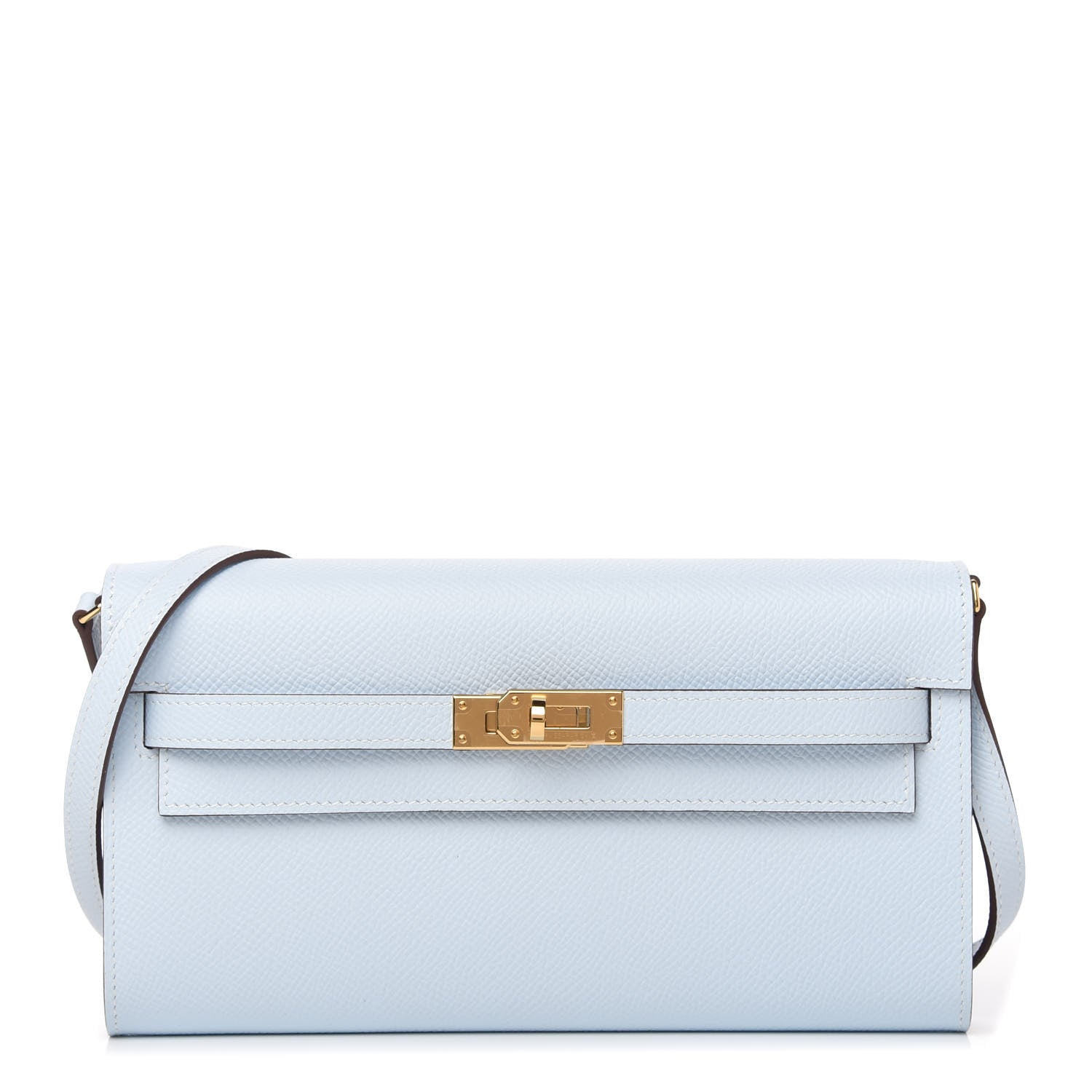 Hermes Epsom Kelly Wallet To Go Bleu Brume 1 of 10