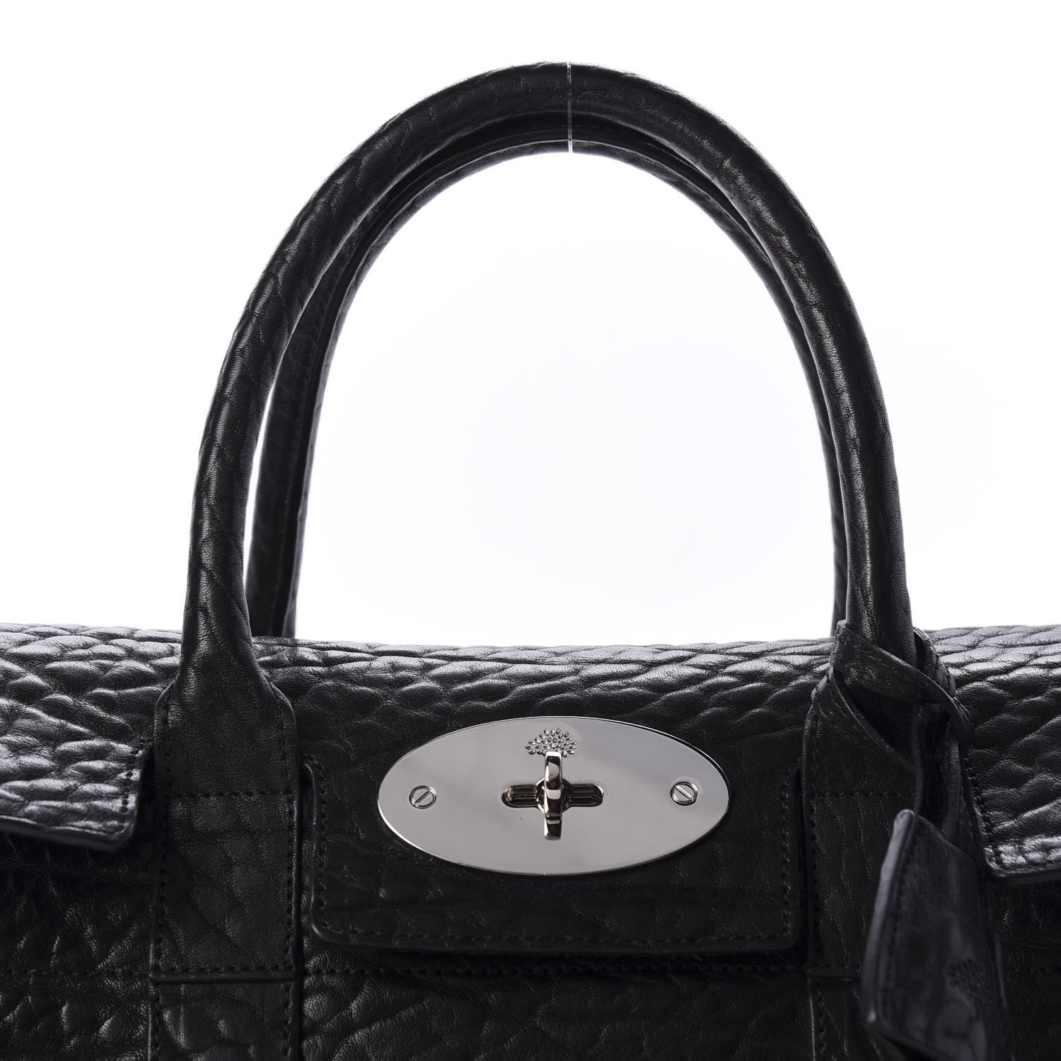Mulberry Shrunken Calfskin Mini Bayswater Buckle Black 9 of 9