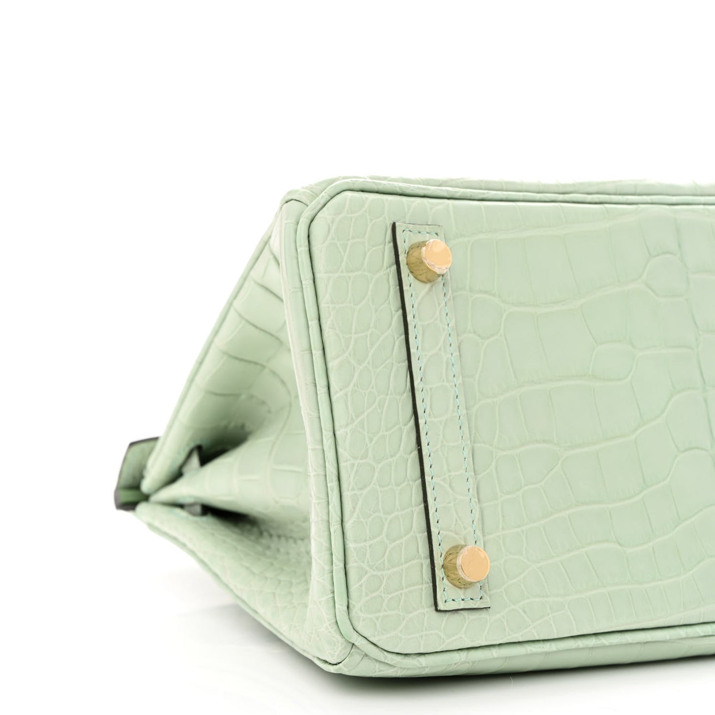 Matte Alligator Birkin 25 Vert D'eau