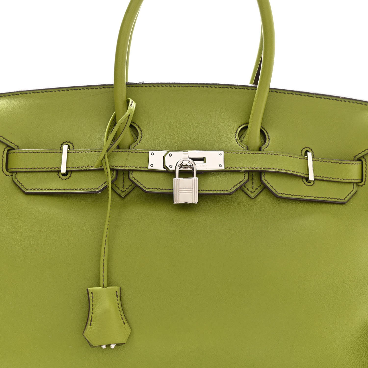 Hermes Swift Birkin 35 Vert Anis 8 of 22