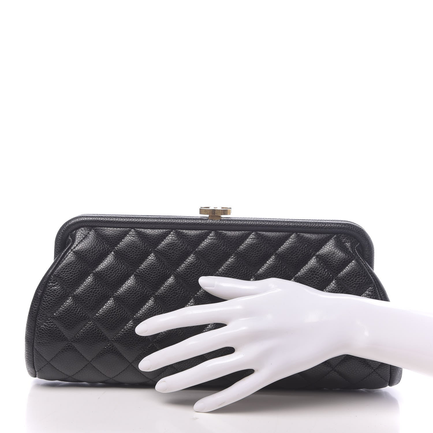 Chanel Caviar Quilted Timeless Clutch Black 2 of 7