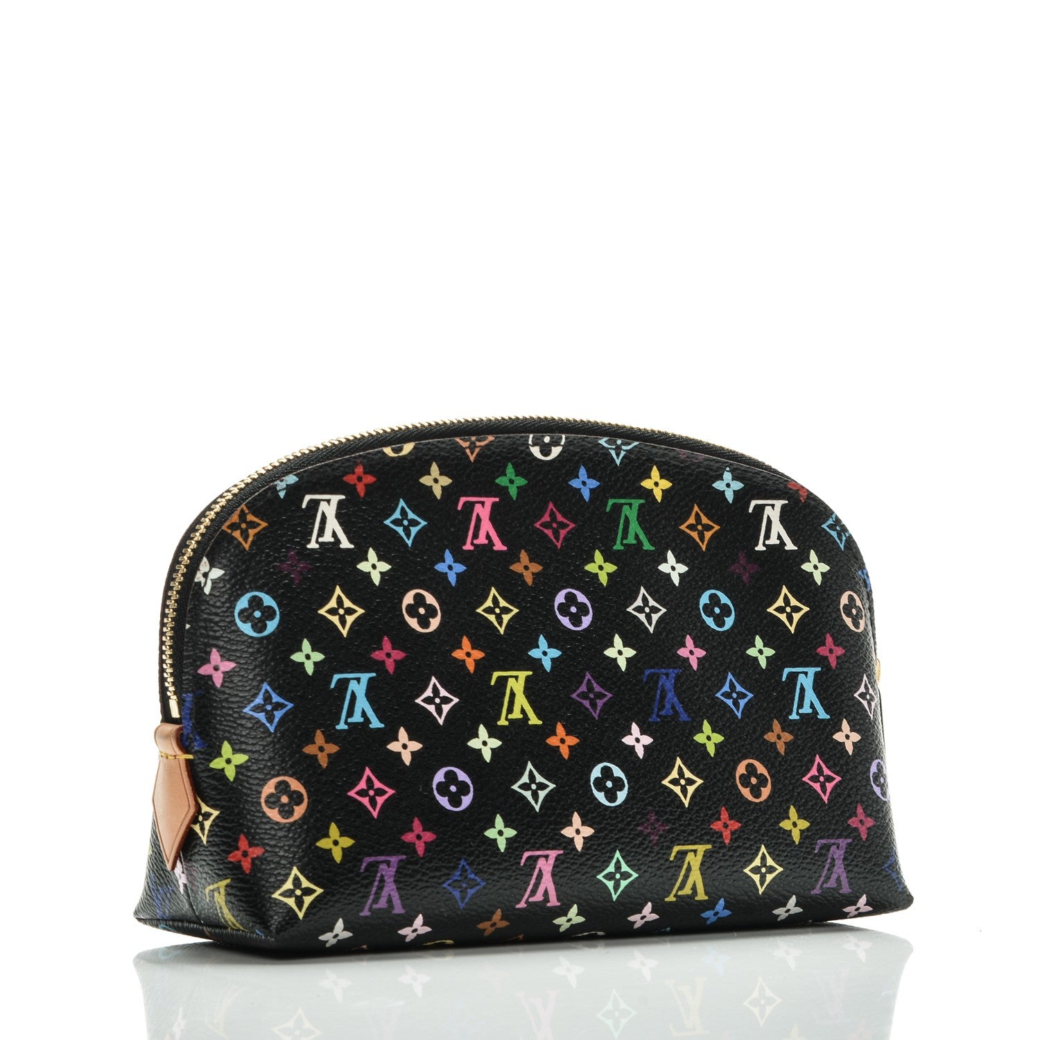 Louis Vuitton Monogram Multicolor Cosmetic Pouch Black Grenade 3 of 7