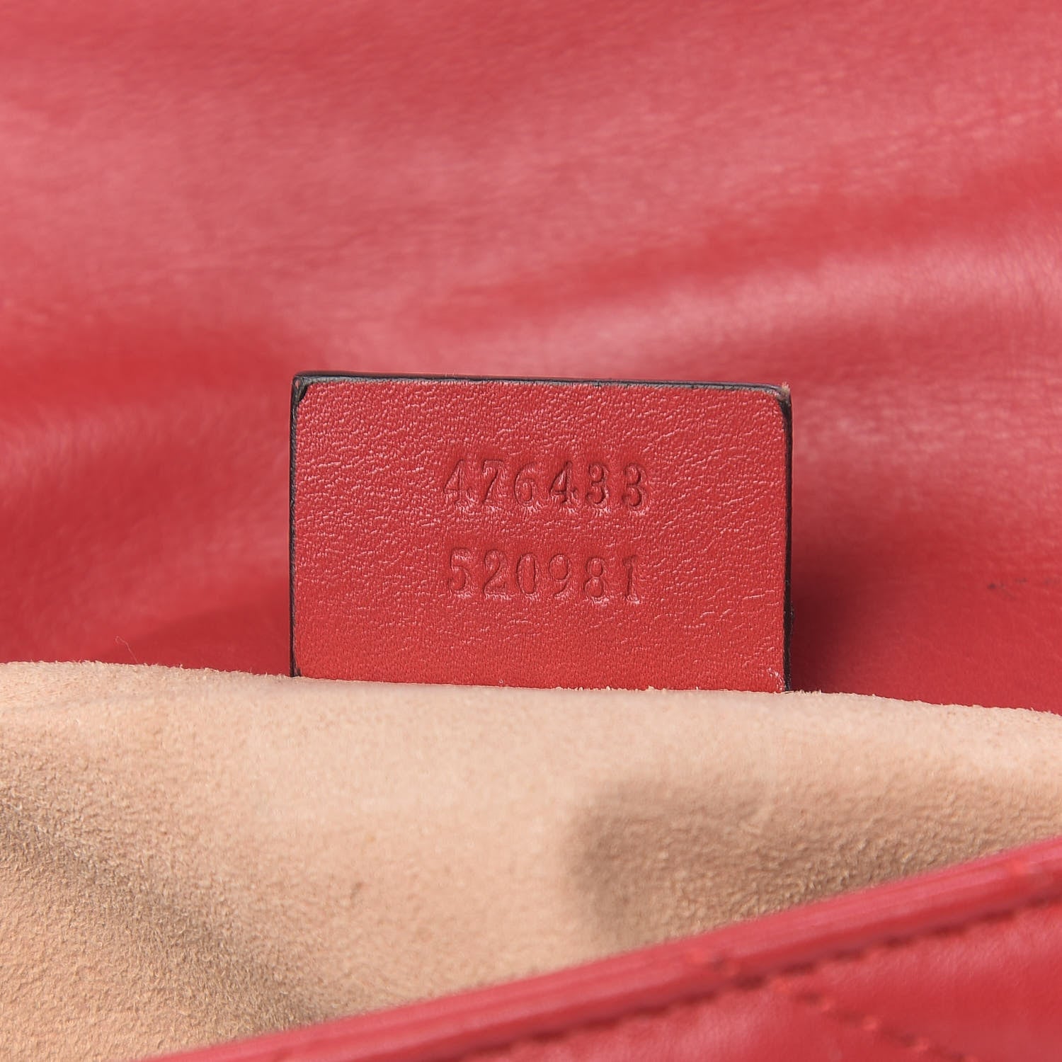 Gucci Calfskin Matelasse Super Mini GG Marmont Shoulder Bag Hibiscus Red 6 of 9
