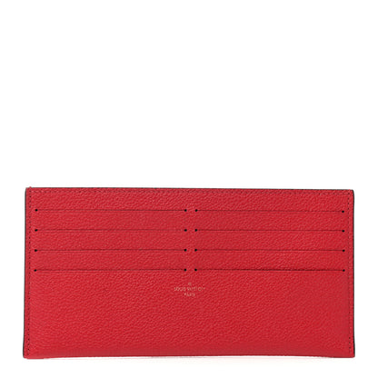 Louis Vuitton Calfskin Felicie Card Holder Insert Scarlet 1 of 6