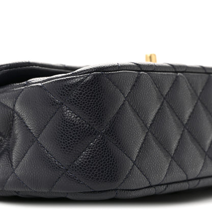 Chanel Caviar Quilted Small Handy CC Flap Navy 9 of 12