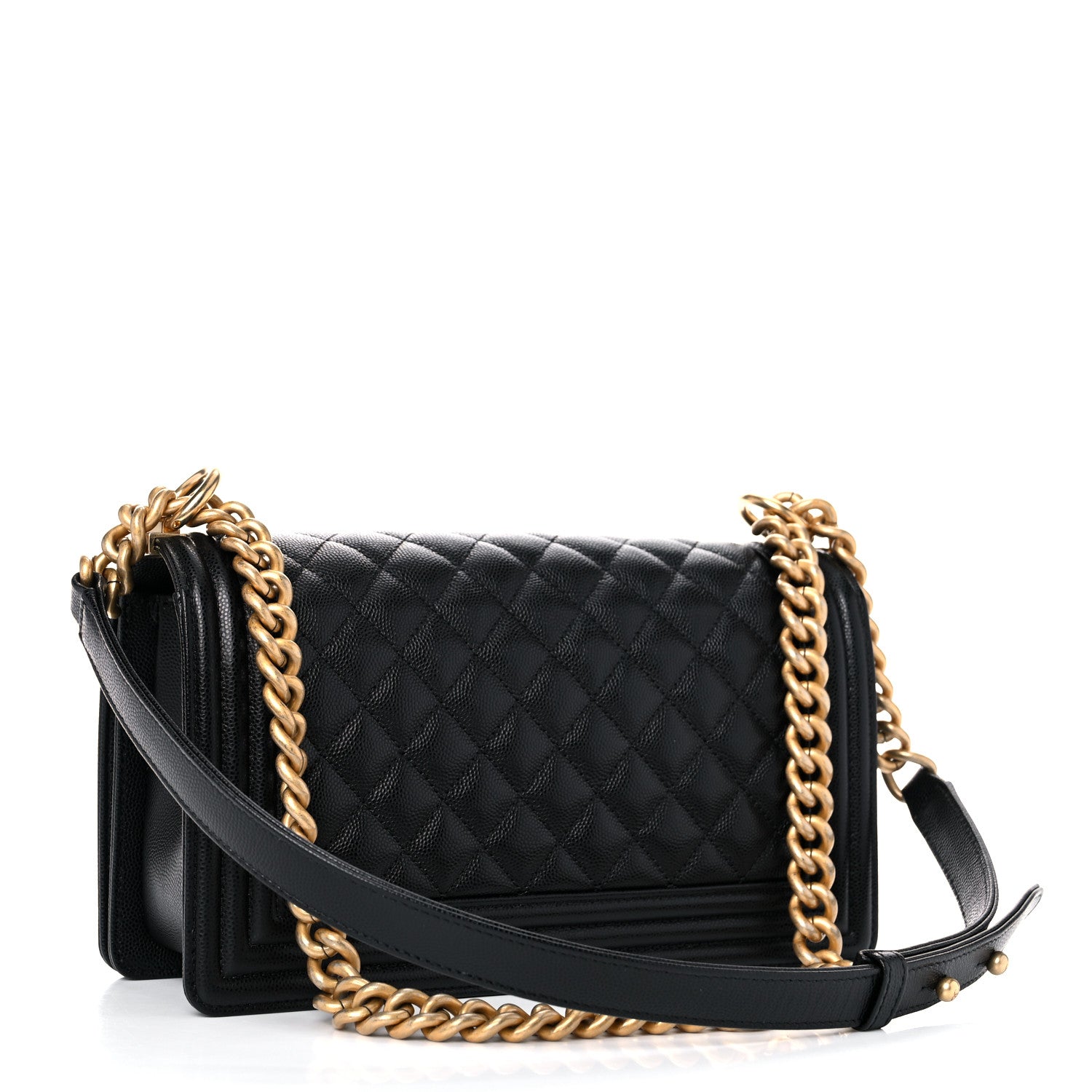 Chanel Caviar Quilted Medium Boy Flap Black 3 of 11