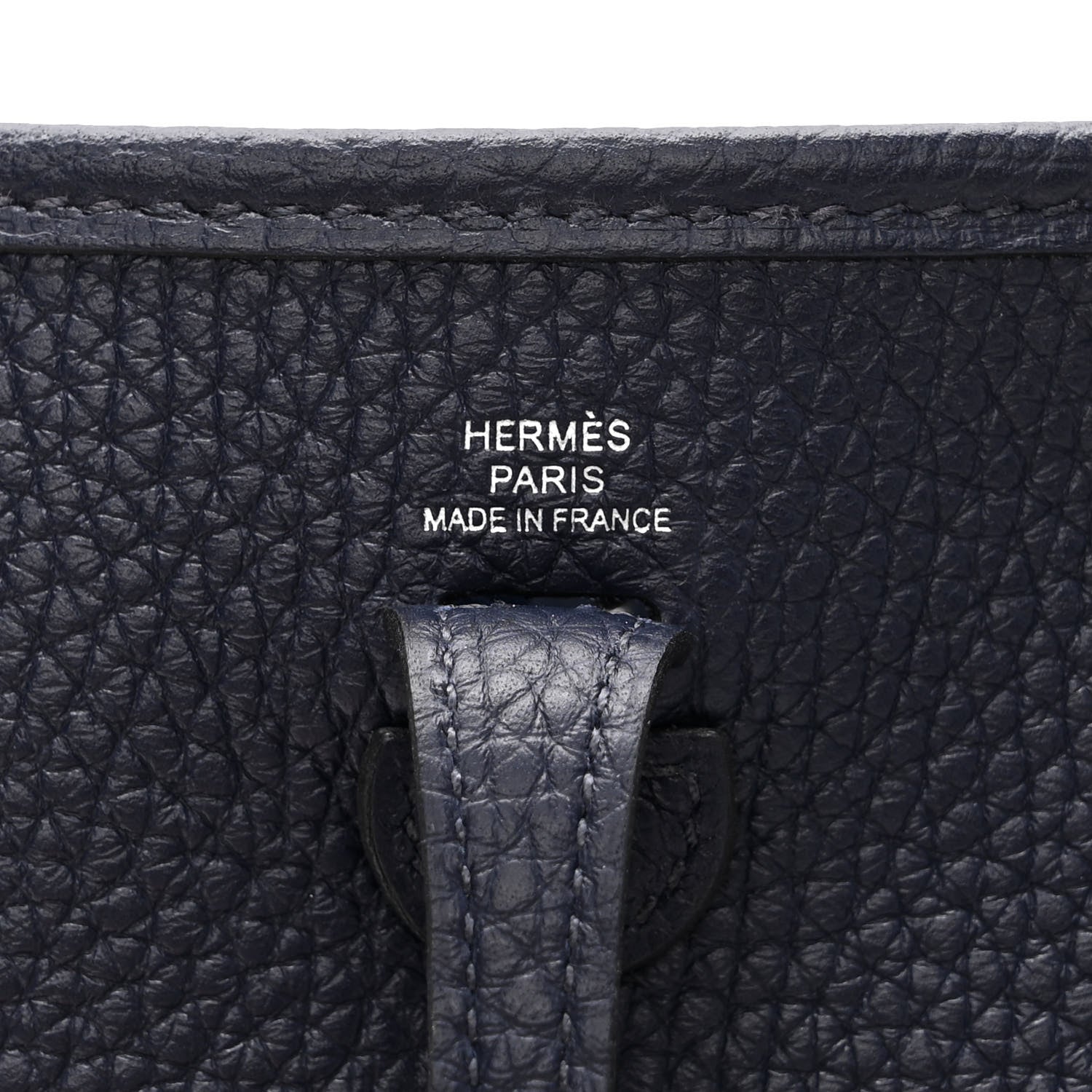 Hermes Taurillon Clemence Evelyne TPM Bleu Nuit 5 of 10