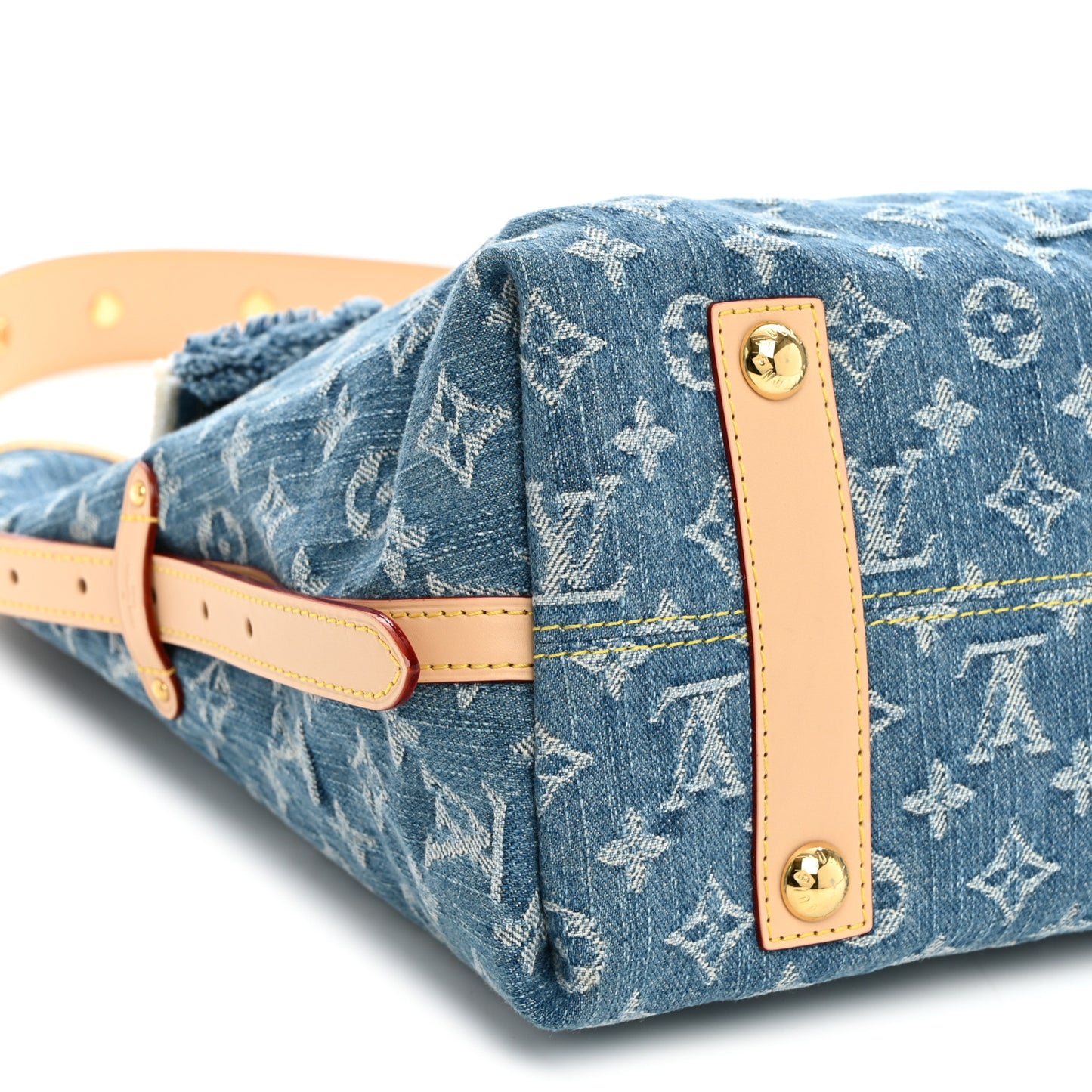 Monogram Denim CarryAll MM Blue