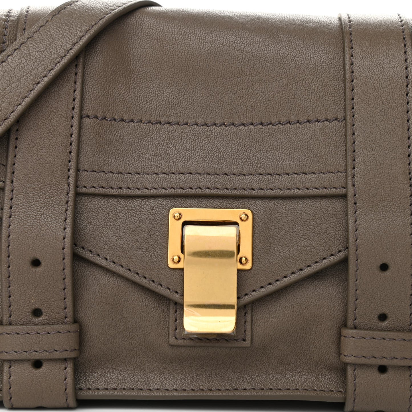 Lambskin PS1 Mini Pouch Messenger Smoke