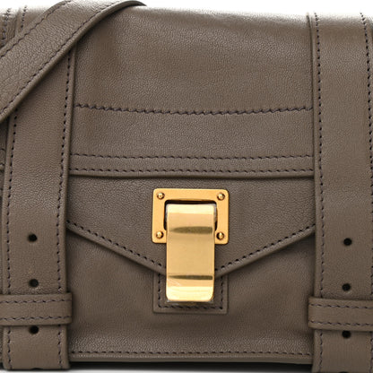 Proenza Schouler Lambskin PS1 Mini Pouch Messenger Smoke 6 of 8