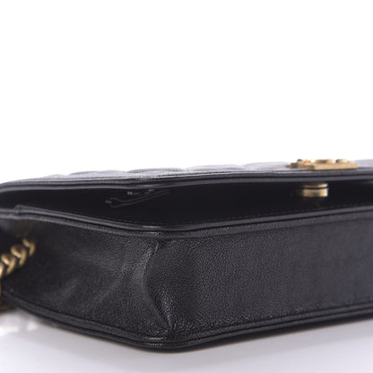 Chanel Caviar Quilted Boy Wallet On Chain WOC Black 6 of 11