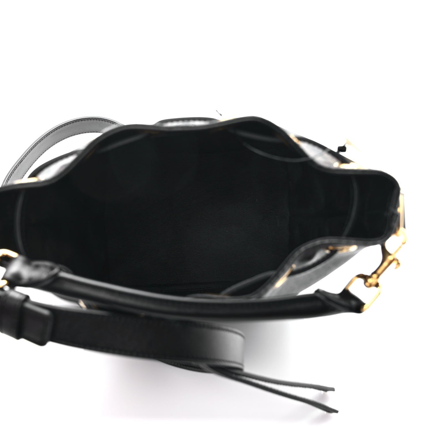 Saint Laurent Toile Classic Monogram Emmanuelle Bucket Bag Black 4 of 8