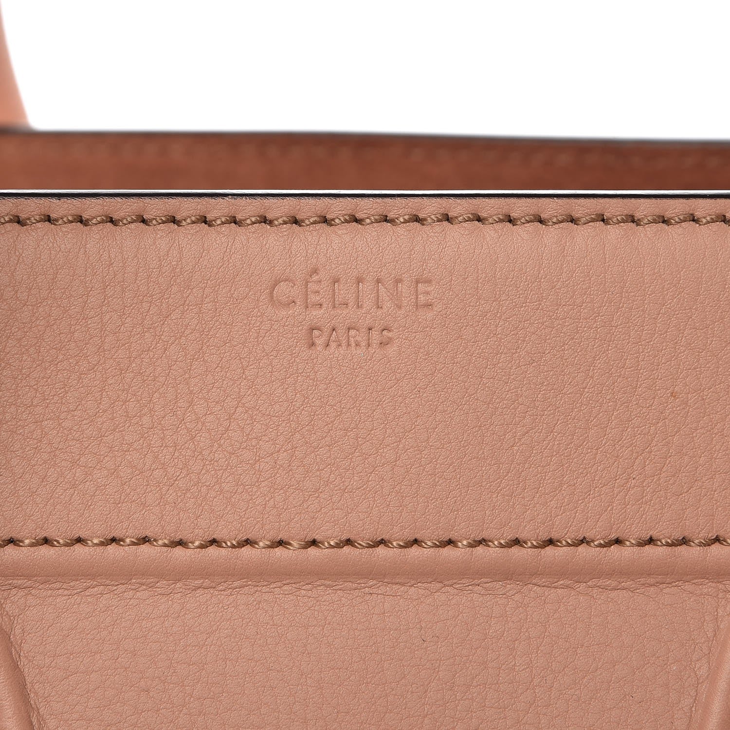 Celine Supple Calfskin Medium Phantom Luggage Flesh 6 of 13