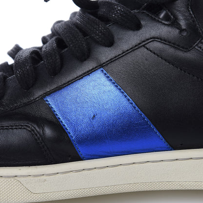Saint Laurent Calfskin Court Classic SL/10H High Top Sneakers 44 Black Blue 14 of 14