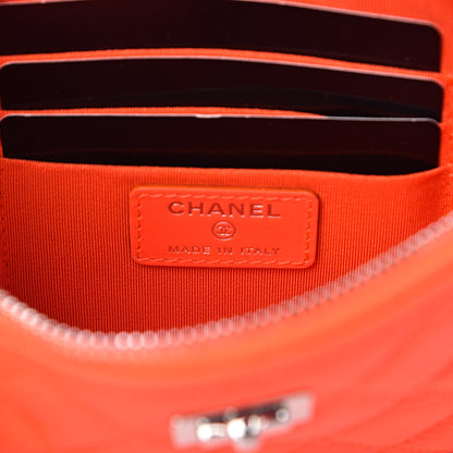Chanel Goatskin Quilted Medium Reissue Cosmetic Case Orange 6 of 8