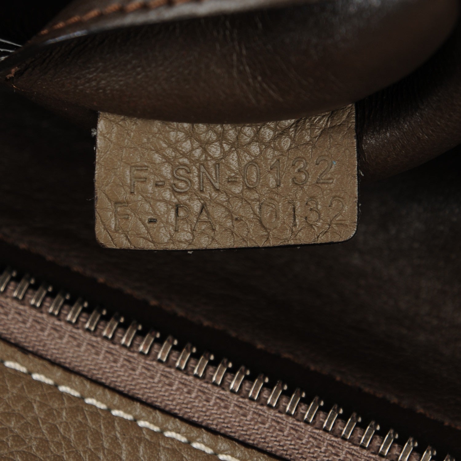 Celine Drummed Calfskin Suede Medium Trapeze Souris 7 of 8