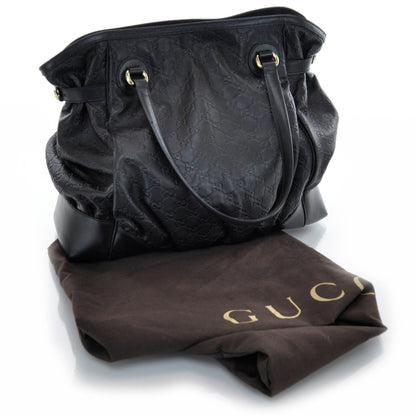 Gucci Guccissima Full Moon Tote Black 3 of 10