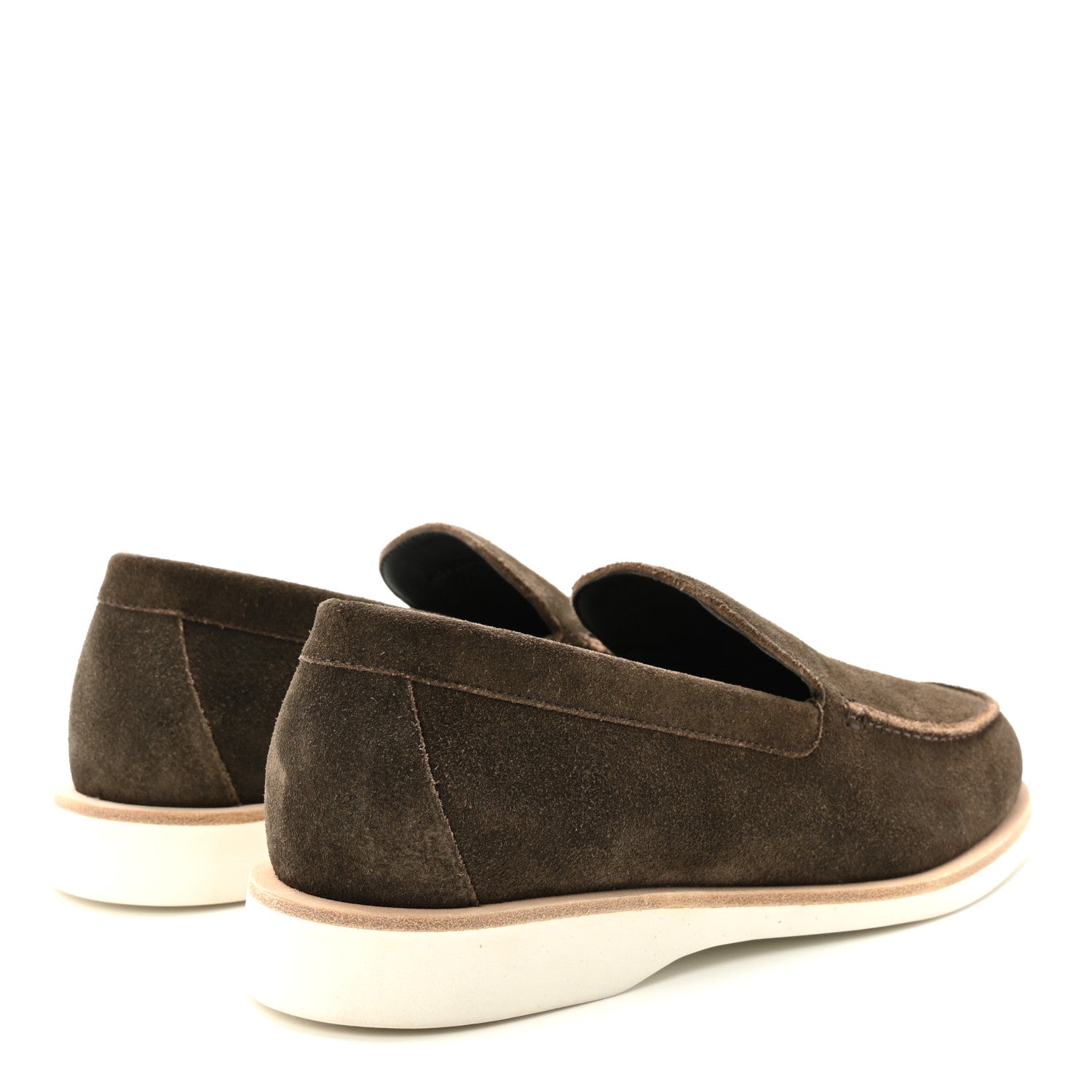 Hermes Suede Calfskin Mens Low Loafers 41.5 Ecorce 5 of 10