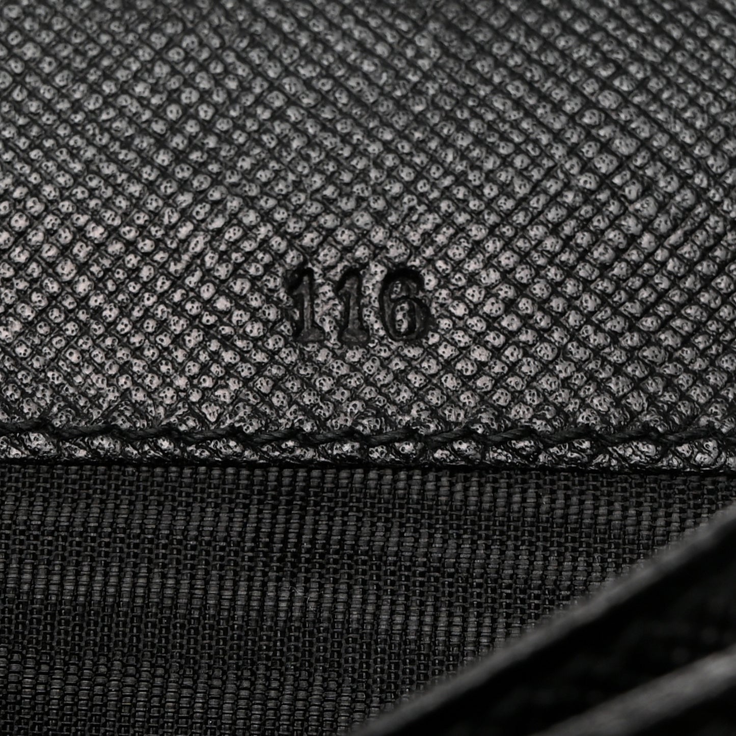 Saffiano Metal Compact Wallet Black