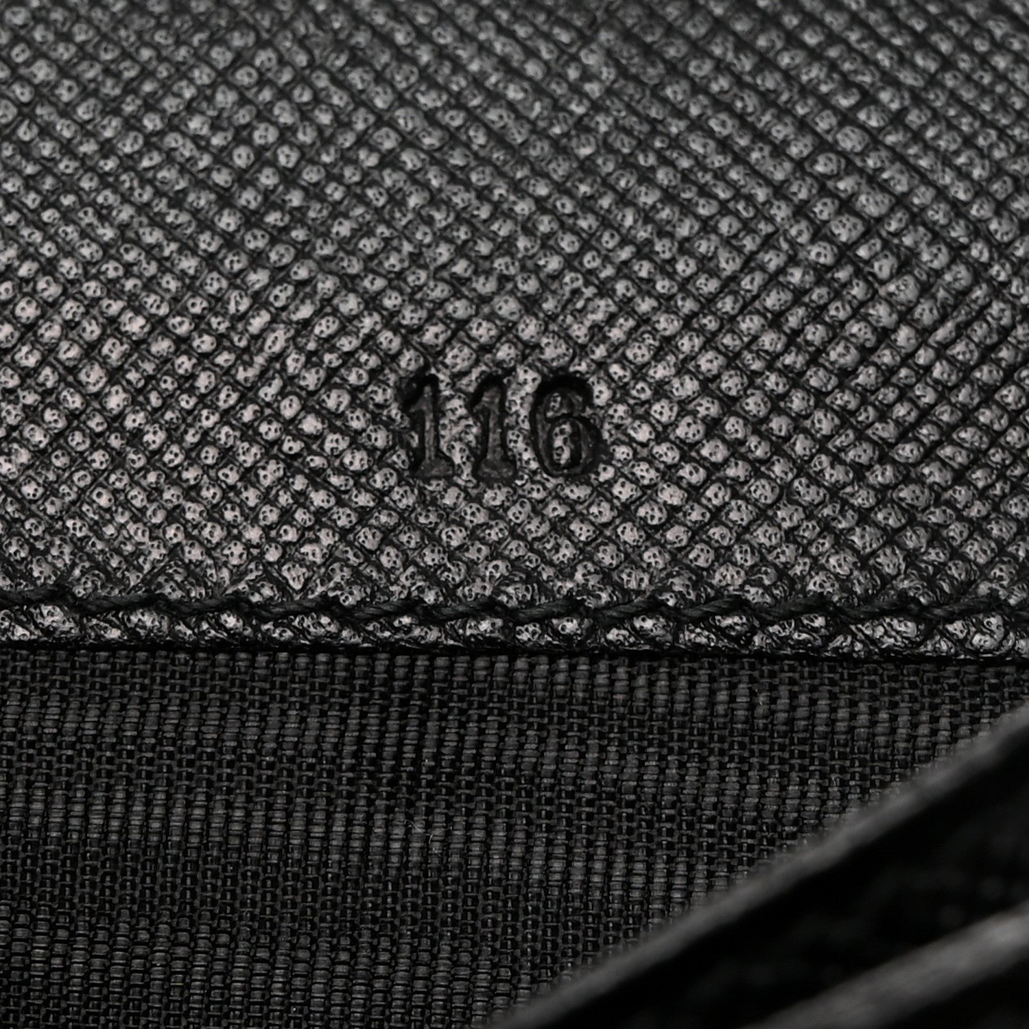 Prada Saffiano Metal Compact Wallet Black 9 of 12