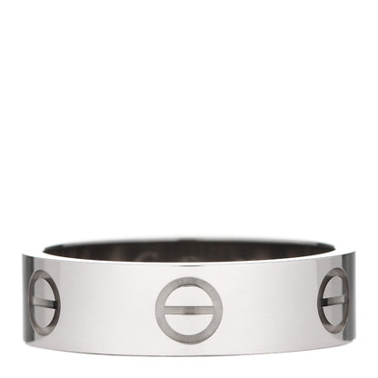 Cartier 18K White Gold 5.5mm LOVE Ring 56 7.5 1 of 5