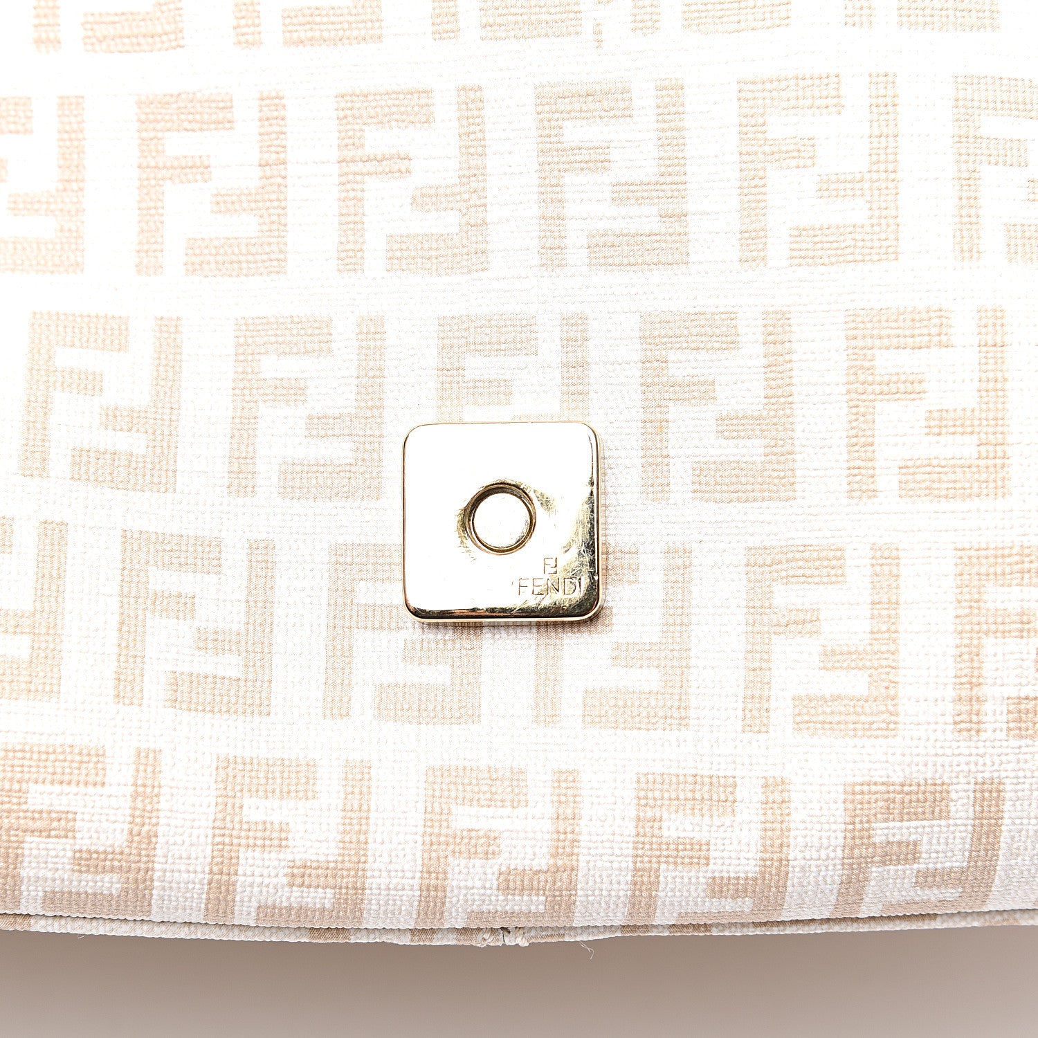 Fendi Zucchino Spalmati Forever Mama Baguette Crema Ecru 8 of 13