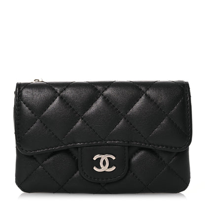 Chanel Lambskin Quilted Coin Purse Black 1 of 14