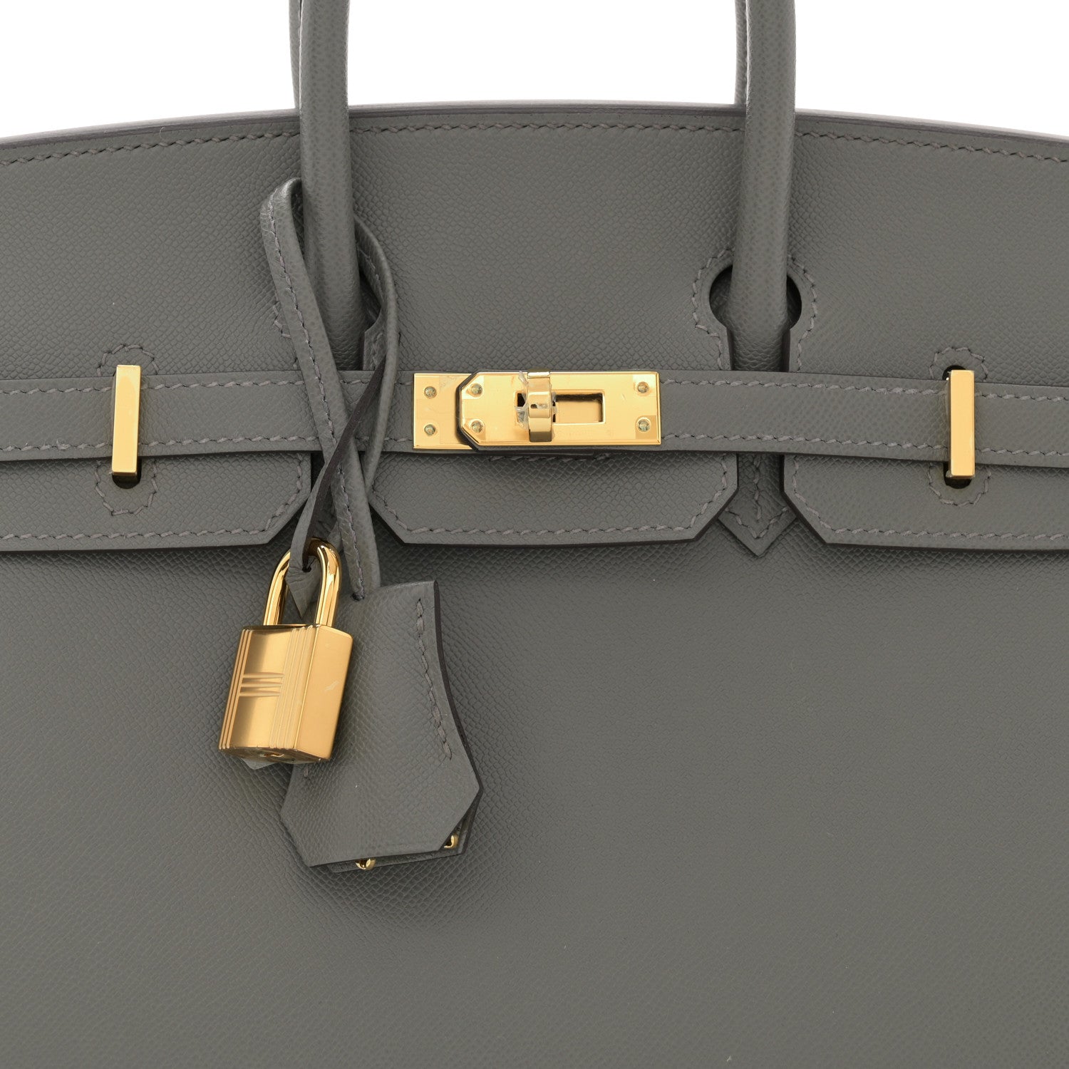 Hermes Madame Calfskin Birkin Sellier 25 Gris Meyer 8 of 11